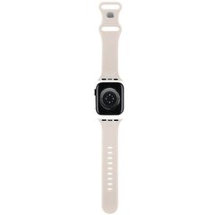 Hello Kitty Pasek HKAWMSDGPTE Apple Watch 38|40|41mm beżowy|beige strap Silicone Tags Graffiti цена и информация | Аксессуары для смарт-часов и браслетов | 220.lv