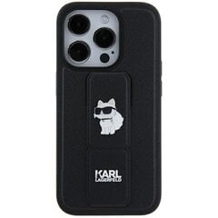 Karl Lagerfeld KLHCN61GSAKCPK iPhone 11 | Xr 6.1" czarny|black hardcase Gripstand Saffiano Karl&Choupette Pins цена и информация | Чехлы для телефонов | 220.lv