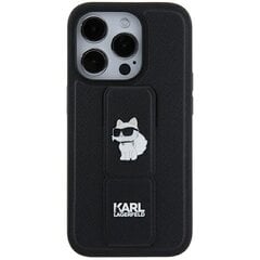 Karl Lagerfeld KLHCN61GSACHPK iPhone 11 | Xr 6.1" czarny|black hardcase Gripstand Saffiano Choupette Pins цена и информация | Чехлы для телефонов | 220.lv