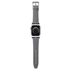 Karl Lagerfeld Pasek KLAWLSAKLHPG Apple Watch 42|44|45|49mm srebrny|silver strap Saffiano Monogram цена и информация | Аксессуары для смарт-часов и браслетов | 220.lv