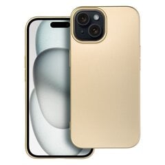 Metallic Чехол для Iphone 15, золото цена и информация | Чехлы для телефонов | 220.lv