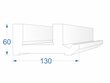 Piekaramie griesti, LH4A 6x13x200cm cena un informācija | Griestu, sienu dekoru elementi | 220.lv