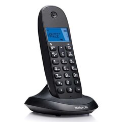 Настольный беспроводной телефон MOTOROLA C1001CB+ BLACK цена и информация | Стационарные телефоны | 220.lv