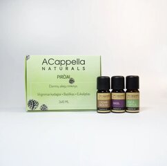 Набор эфирных масел для сауны Acappella, 3 х 10 мл цена и информация | Эфирные, косметические масла, гидролаты | 220.lv