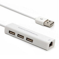 Adapteris USB 2.0 Gigabit Ethernet Lan RJ45 cena un informācija | Adapteri un USB centrmezgli | 220.lv