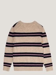 TOMMY HILFIGER Striped Sweater Kb0Kb08502G4Z Merino Melange/global Stripes 540125328 цена и информация | Свитеры, жилетки, пиджаки для мальчиков | 220.lv