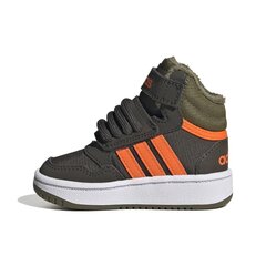 Hoops mid 3.0 ac i adidas core for children's green gw4480 GW4480 цена и информация | Детская спортивная обувь | 220.lv