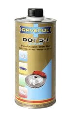 Bremžu šķidrums Ravenol DOT 5.1, 1 L цена и информация | Масла для других деталей автомобиля | 220.lv