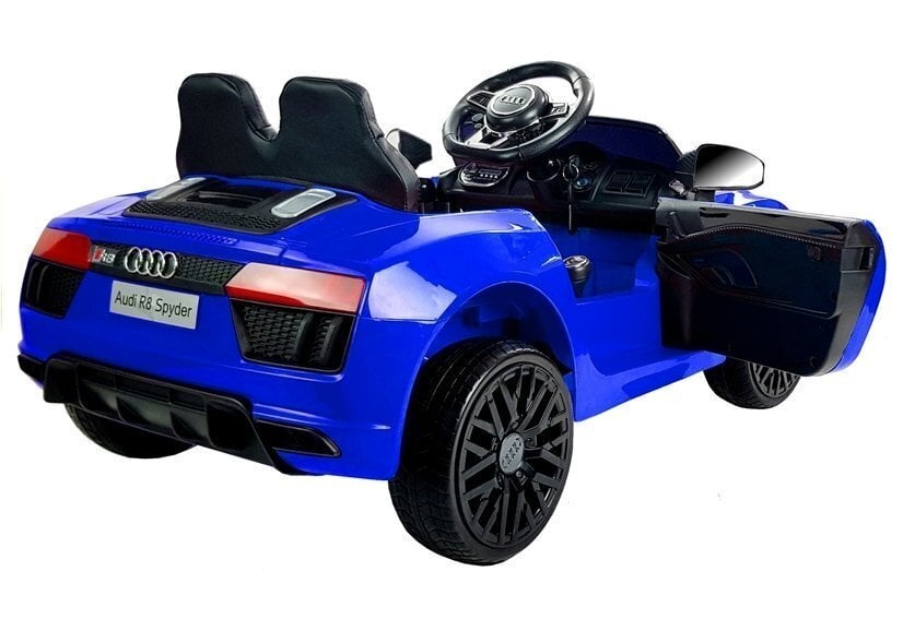 Elektromobilis bērniem Audi R8 Spyder, zils cena un informācija | Bērnu elektroauto | 220.lv