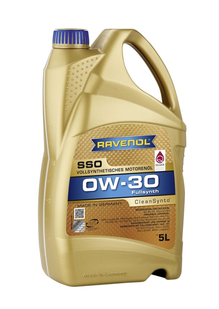 Motoreļļa Ravenol SSO 0W30, 5L cena un informācija | Motoreļļas | 220.lv