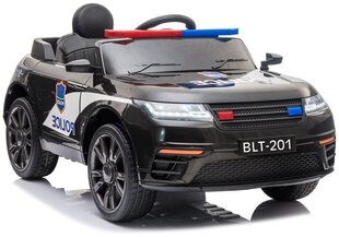 Vienvietīgs policijas elektromobilis Range Rover BLT-201, melns cena un informācija | Bērnu elektroauto | 220.lv