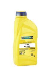 Transmisijas eļļa Ravenol EPX SAE 80 GL5, 1 L cena un informācija | Eļļas citām autodaļām | 220.lv