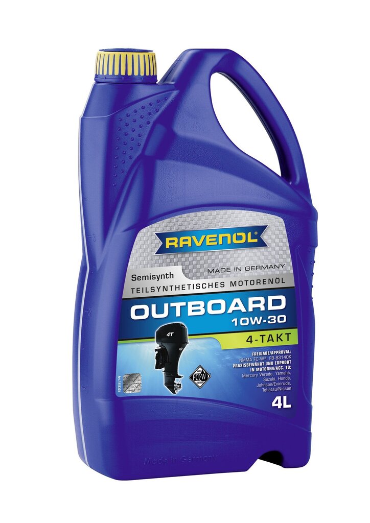 Motoreļļa Ravenol Outboardoel 4T 10W30, 4L цена и информация | Motoreļļas | 220.lv