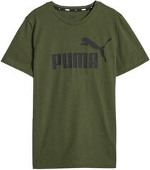 Puma Футболки Ess Logo Tee Khaki 586960 31 586960 31/176 цена и информация | Рубашки для мальчиков | 220.lv