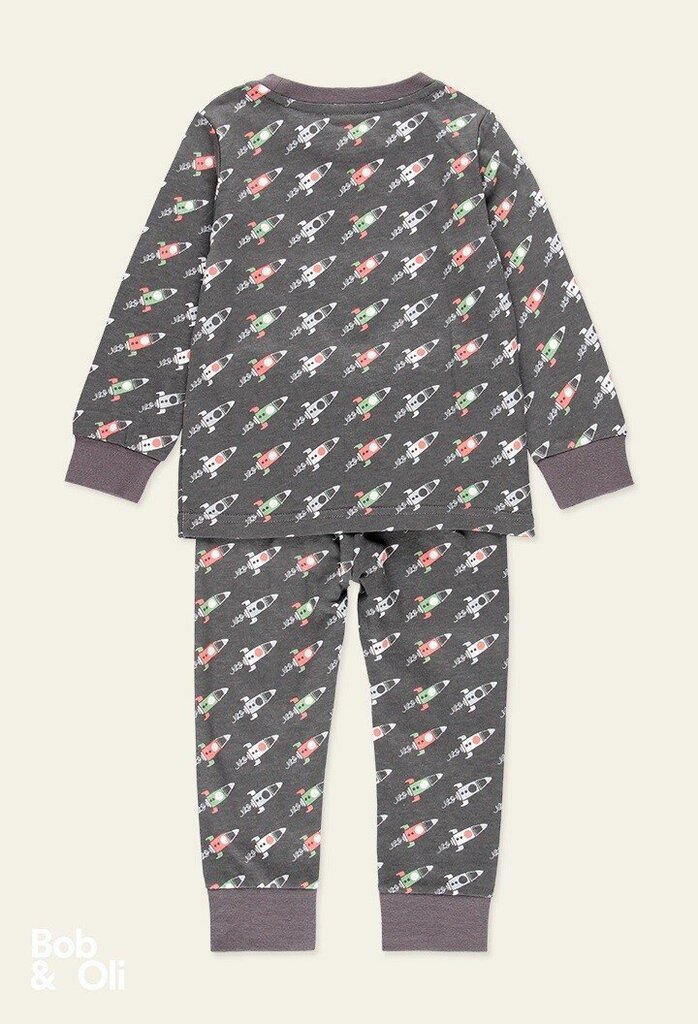 Pidžama zēniem Boboli 70B501*9851, pelēka цена и информация | Zēnu pidžamas, halāti | 220.lv