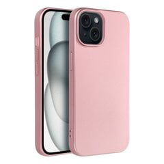 Metallic Чехол для Iphone 15, розовый цена и информация | Чехлы для телефонов | 220.lv