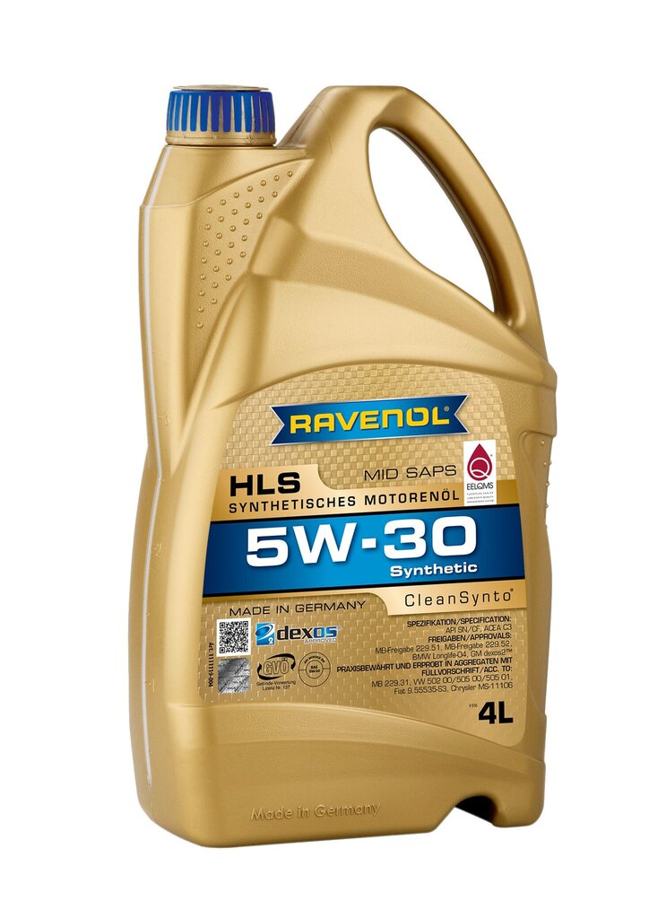 Motoreļļa Ravenol HLS 5W30, 4L cena un informācija | Motoreļļas | 220.lv