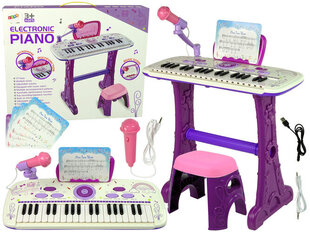 Bērnu elektriskās klavieres Lean Toys, rozā cena un informācija | Attīstošās rotaļlietas | 220.lv