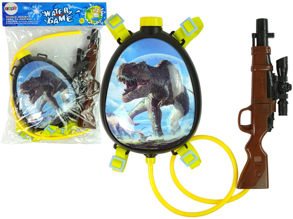 Ūdens pistole ar mugursomu Lean Toys, zila cena un informācija | Ūdens, smilšu un pludmales rotaļlietas | 220.lv