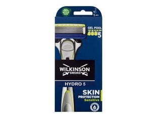 Skuvekļa asmens Wilkinson Sword Hydro 5 Skin Protection Sensitive, 1 gab. cena un informācija | Skūšanās piederumi, kosmētika | 220.lv