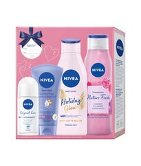 Набор косметики для женщин Nivea Girls Stuff 4:1: 200 мл+300 мл+75 мл+50 мл цена и информация | Масла, гели для душа | 220.lv