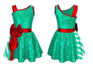 Meiteņu deju kleita, zaļa cena un informācija | Baleta apģērbs | 220.lv