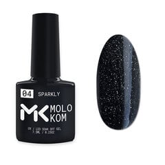 Гель-лак Molokom Sparkly 4, 7,5мл цена и информация | Лаки для ногтей, укрепители | 220.lv