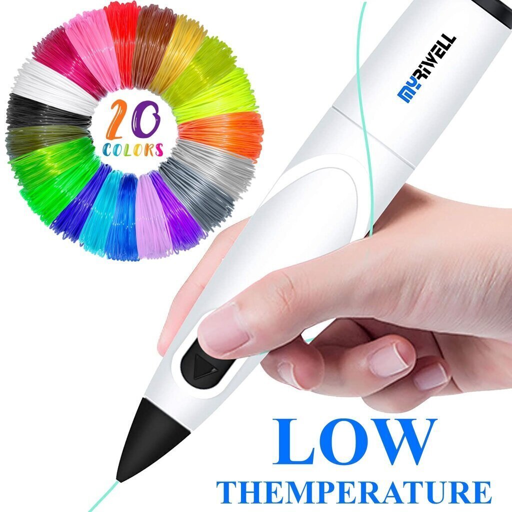 Zemas temperatūras droša 3D pildspalva + 100m PCL plastmasa цена и информация | Smart ierīces un piederumi | 220.lv