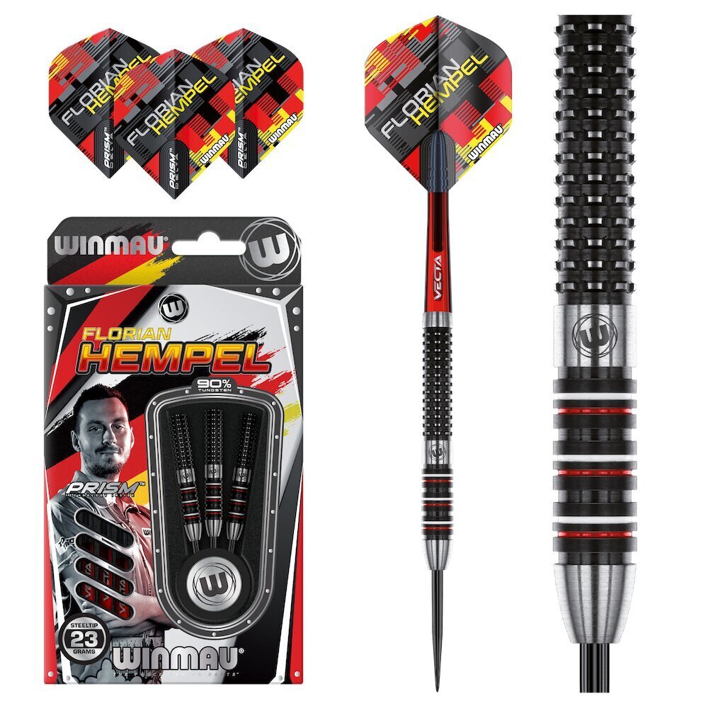 Darts Winmau Florian Hempel, dažādas krāsas, 23 g, cena un informācija | Šautriņmešana, dārts | 220.lv