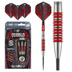 Šautriņas Winmau Diablo, 26 g., sarkanā/sudraba krāsā cena un informācija | Šautriņmešana, dārts | 220.lv