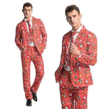 Ziemassvētku uzvalks vīriešiem You Look Ugly Today, daudzkrāsains cena un informācija | Uzvalki | 220.lv