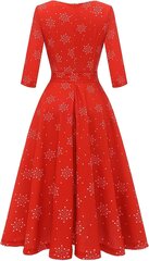 Ziemassvētku kleita sievietēm Bbonlinedress, sarkana цена и информация | Платья | 220.lv