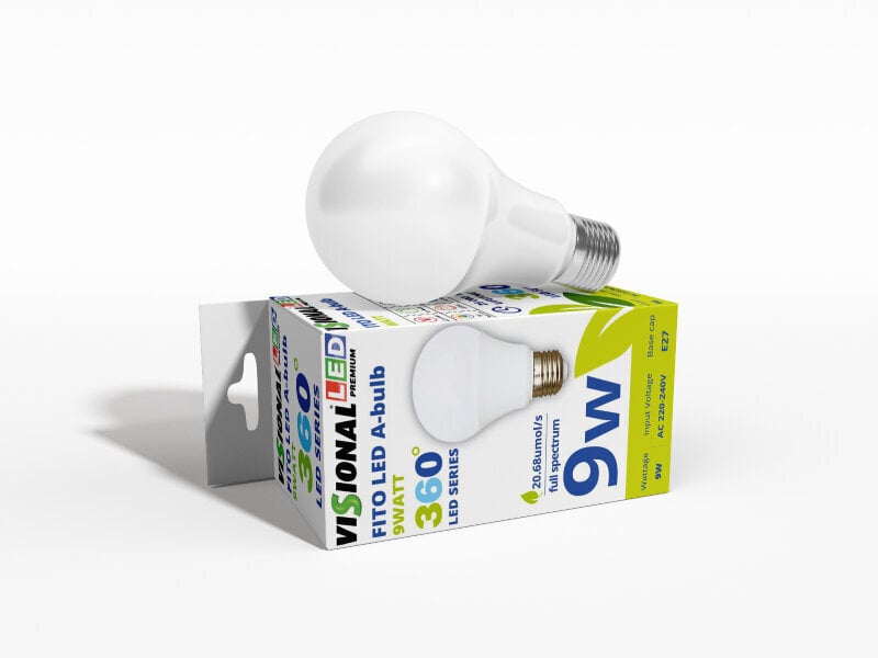 LED lampa augiem Visional, TL-A-9W cena un informācija | Diedzēšanas trauki, augu lampas | 220.lv