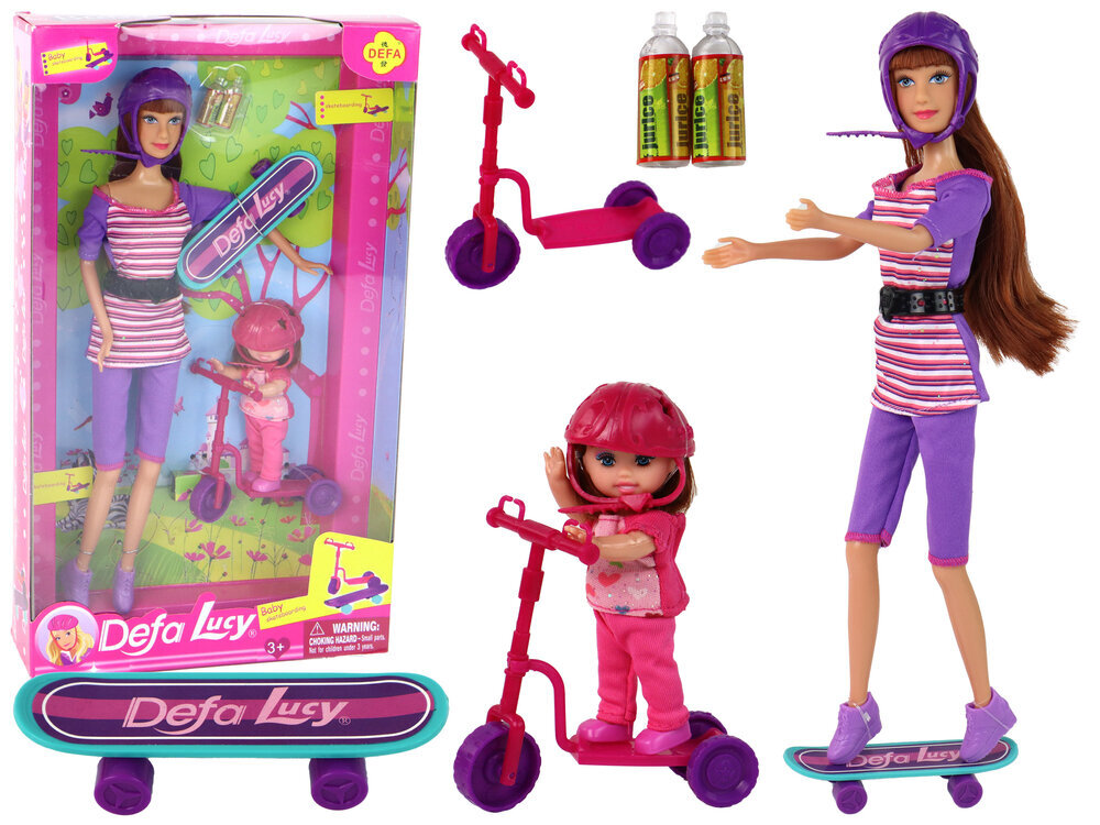 Lucy leļļu komplekts ar piederumiem, violets cena un informācija | Rotaļlietas meitenēm | 220.lv