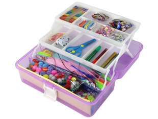 Radošais komplekts koferī, violets cena un informācija | Attīstošās rotaļlietas | 220.lv