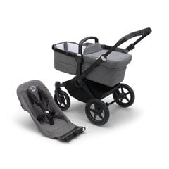 Bugaboo Donkey 5 Base universālie rati Black/Grey Melange cena un informācija | Bērnu rati | 220.lv