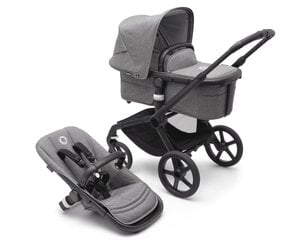 Bugaboo Fox 5 complete Универсальная коляска, Black/Grey Melange цена и информация | Коляски | 220.lv