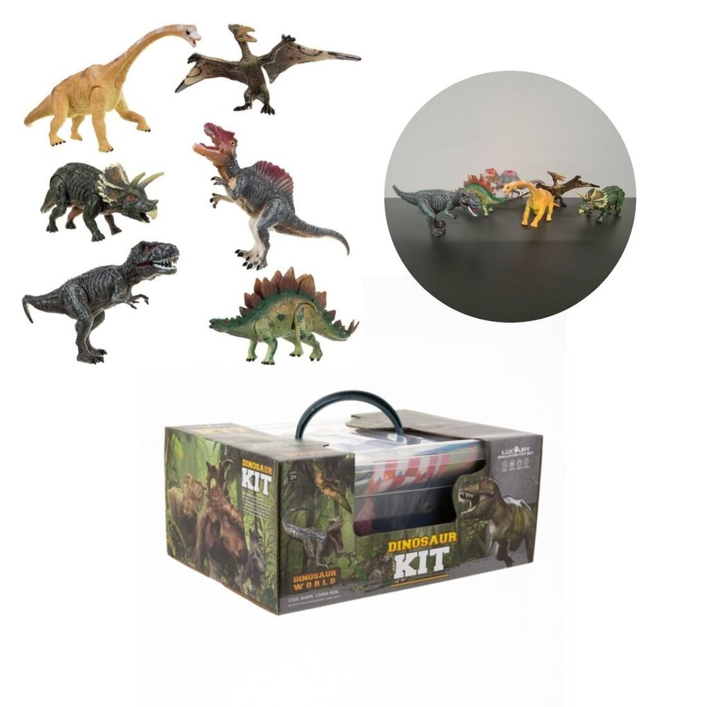 Dinozauri, figūriņas, 6 gab cena un informācija | Rotaļlietas zēniem | 220.lv