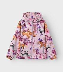 Детская куртка-софтшелл Name It, светло-розовый цена и информация | Куртки, пальто для девочек | 220.lv