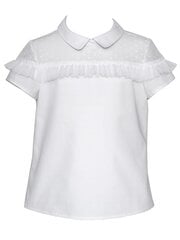 SLY 3S-121 White 520910393 цена и информация | Рубашки для девочек | 220.lv