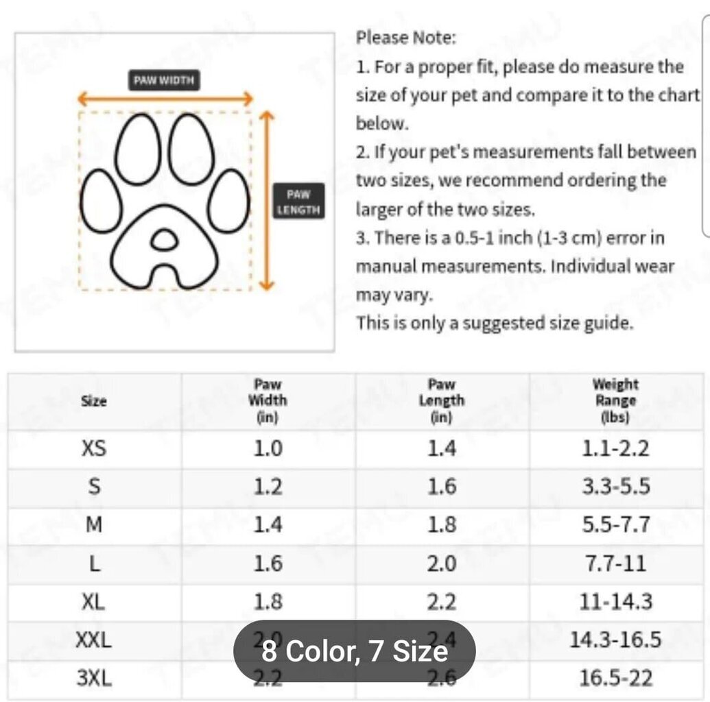Ūdensizturīgi suņu zābaki, rozā, S, 4 gab. цена и информация | Apģērbi suņiem | 220.lv