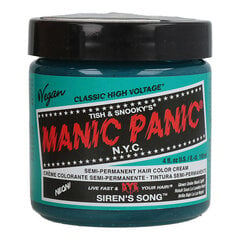 Ilgnoturīga matu krāsa Classic Manic Panic Siren'S Song, 118 ml cena un informācija | Matu krāsas | 220.lv