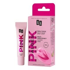 Mitrinošs lūpu balzams AA Aloes Pink, Glossy Pink, 10g cena un informācija | Lūpu krāsas, balzāmi, spīdumi, vazelīns | 220.lv