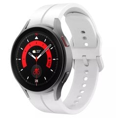 Ремешок для часов Samsung Galaxy Watch 5 Pro, 45 мм / 40 мм / 44 мм, белый цена и информация | Аксессуары для смарт-часов и браслетов | 220.lv