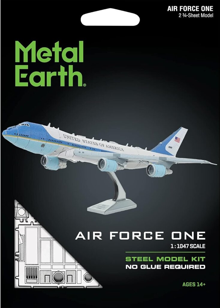 3D metāla puzle Metal Earth Air Force One цена и информация | Konstruktori | 220.lv