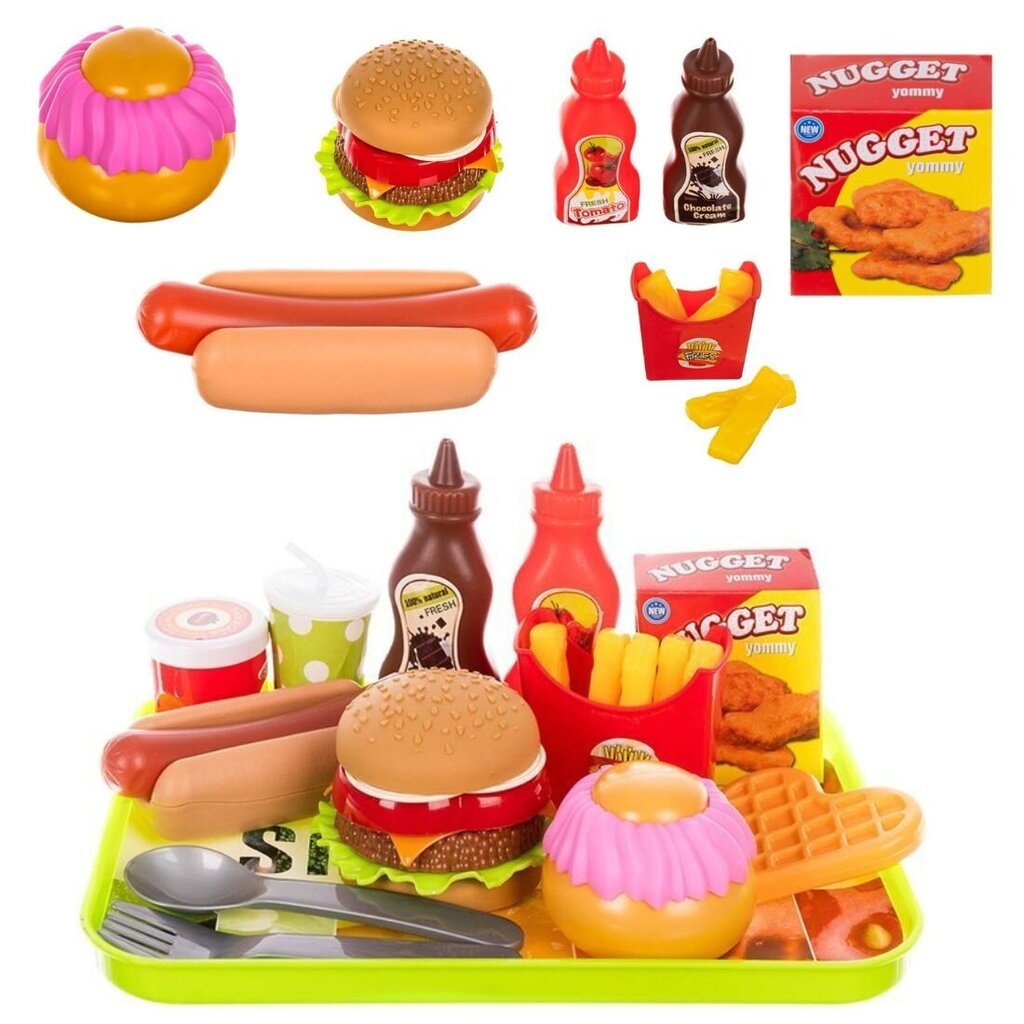 Ātrās ēdināšanas rotaļlietu komplekts cena un informācija | Rotaļlietas meitenēm | 220.lv