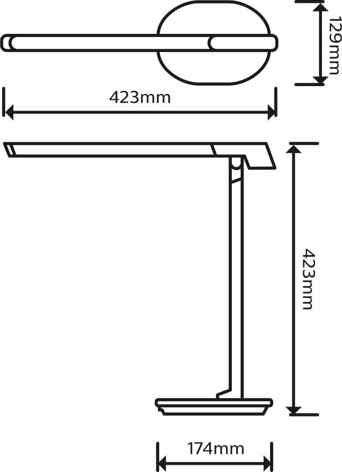 Philips galda lampa Sword DSK610 cena un informācija | Galda lampas | 220.lv
