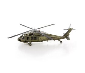 3D metāla puzle Metal Earth Black Hawk cena un informācija | Puzles, 3D puzles | 220.lv