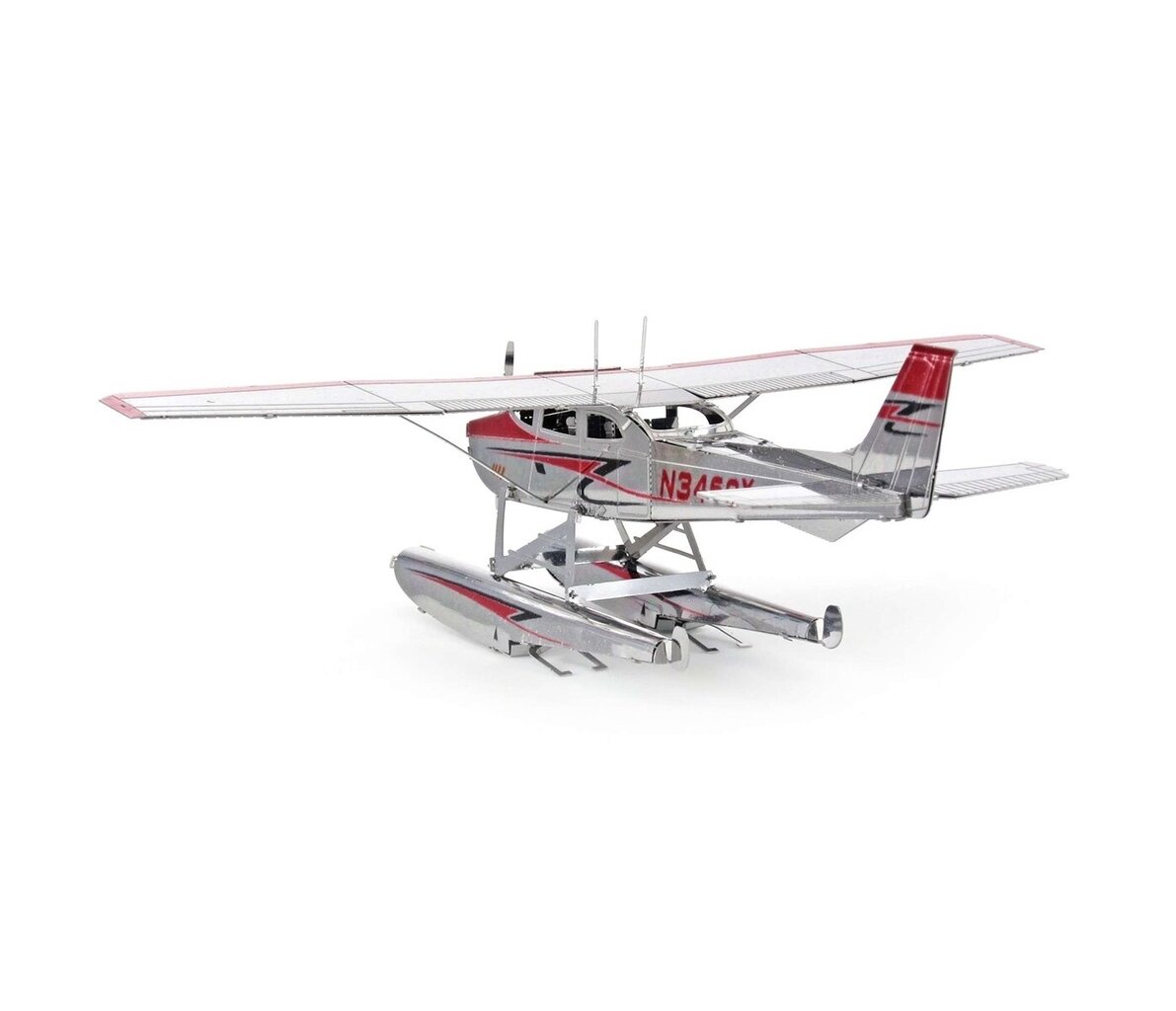 3D metāla puzle Metal Earth Cessna 182 Floatplane cena un informācija | Puzles, 3D puzles | 220.lv