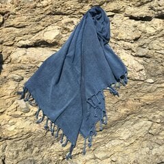 Сауна-плед, пляжное полотенце, сауна-полотенце, темно-синее, 90x175 см цена и информация | Полотенца | 220.lv